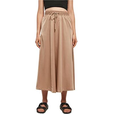 Urban Classics Dam dam satin midikjol, softtaupe, 5XL, Softaupe, 5XL Urban Classics Dam dam satin midikjol, softtaupe, 5XL, Softaupe, 5XL
