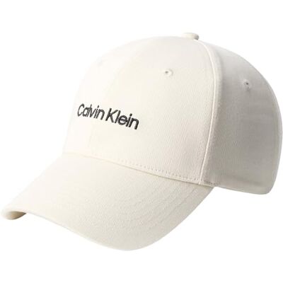 Calvin kvinnors logotyp broderi baseballkeps LV04F5003G keps, vit, en storlek Calvin kvinnors logotyp broderi baseballkeps LV04F5003G keps, vit, en storlek