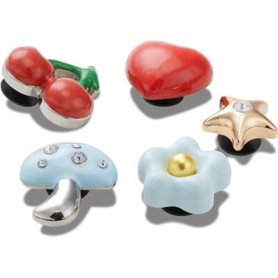 Crocs Jibbitz-berlocker, puffiga metaller 5-pack Crocs Jibbitz-berlocker, puffiga metaller 5-pack