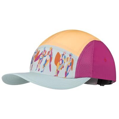 Buff Flexibel Go 5-panel keps, UPF50, justerbar, hållbar, lätt, löpning, återvunna material, bekväm L/XL rosa Buff Flexibel Go 5-panel keps, UPF50, justerbar, hållbar, lätt, löpning, återvunna material, bekväm L/XL rosa