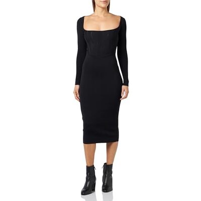 Pinko Häst Klänning VANISE Effekt B, Z99_black Limousine, M Pinko Häst Klänning VANISE Effekt B, Z99_black Limousine, M
