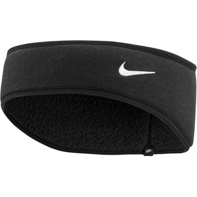 NIKE Phoenix Fleece Pannband för kvinna, Black/Black/White, One Size NIKE Phoenix Fleece Pannband för kvinna, Black/Black/White, One Size