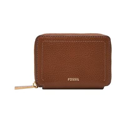 Fossil damkortpennfodral Logan dragkedja LiteHide-läder, SL10045200, BRUN, 10.16 cm L x 1.91 cm W x 7.62 cm H, Avslappnad Fossil damkortpennfodral Logan dragkedja LiteHide-läder, SL10045200, BRUN, 10.16 cm L x 1.91 cm W x 7.62 cm H, Avslappnad