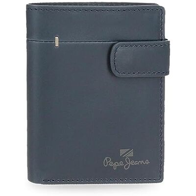 Pepe Jeans Staple vertikal plånbok med klickstängning, blå, 8,5 x 10,5 x 1 cm läder, blå, storlek B B plånbok med klickstängning, blå, Einheitsgröße, Vertikal plånbok med klickstängning Pepe Jeans Staple vertikal plånbok med klickstängning, blå, 8,5 x 10,5 x 1 cm läder, blå, storlek B B plånbok med klickstängning, blå, Einheitsgröße, Vertikal plånbok med klickstängning