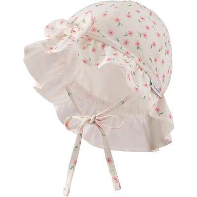 Sterntaler Barnhatt tryckt med blomhatt, ecru, 41 Sterntaler Barnhatt tryckt med blomhatt, ecru, 41