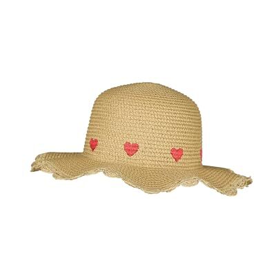 Sterntaler Strohhut Herzen Solhatt, ockra, 49 unisex barn Sterntaler Strohhut Herzen Solhatt, ockra, 49 unisex barn