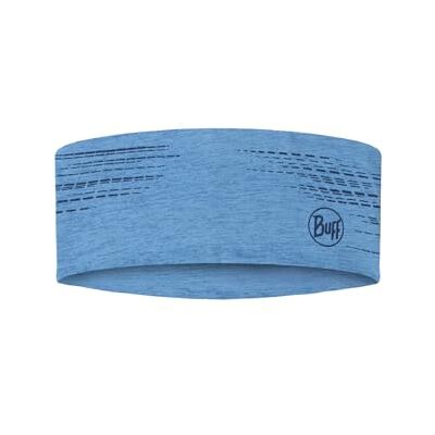Buff DryFlx pannband för män och kvinnor, snabbtorkande, elastisk, reflekterande, natt, glänsande, synlig, löpning, fukttransporterande, en storlek, blå Buff DryFlx pannband för män och kvinnor, snabbtorkande, elastisk, reflekterande, natt, glänsande, synlig, löpning, fukttransporterande, en storlek, blå