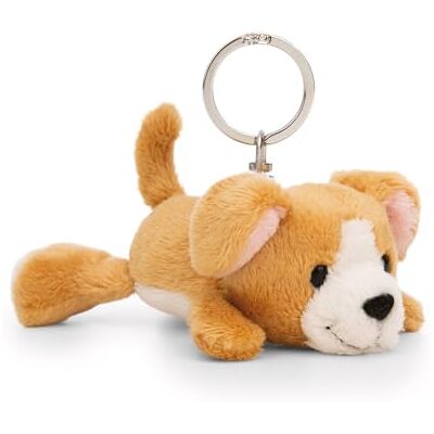 NICI Nyckelring, hund, 10 cm, brun, lojal följeslagare för ryggsäck eller väska, nyckelhållare för små och stora, 62130 NICI Nyckelring, hund, 10 cm, brun, lojal följeslagare för ryggsäck eller väska, nyckelhållare för små och stora, 62130