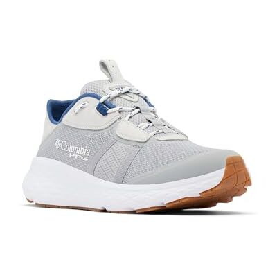 Columbia Mens PFG Castback TC Slip On Boat Shoe, Grey Ice/Carbon, 9 Columbia Mens PFG Castback TC Slip On Boat Shoe, Grey Ice/Carbon, 9