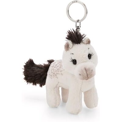 NICI 62231 Nyckelring med hästen Mony K. Pony på 10 cm, lojal följeslagare för ryggsäck eller väska, nyckelhållare för små och stora, vit NICI 62231 Nyckelring med hästen Mony K. Pony på 10 cm, lojal följeslagare för ryggsäck eller väska, nyckelhållare för små och stora, vit