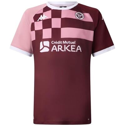 Kappa MOKIBAPRE Union Bordeaux Bègles UBB officiell rugby träningströja herr vinröd/rosa Kappa MOKIBAPRE Union Bordeaux Bègles UBB officiell rugby träningströja herr vinröd/rosa