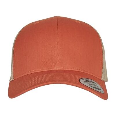 Flexfit Unisex 6606T Baseballkeps, Orange, Brun, one size Flexfit Unisex 6606T Baseballkeps, Orange, Brun, one size