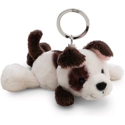 NICI Nyckelring, Hund 10 cm, vit, trogen plyschvän för ryggsäck eller väska, Nyckelring, för små och stora, 62131 NICI Nyckelring, Hund 10 cm, vit, trogen plyschvän för ryggsäck eller väska, Nyckelring, för små och stora, 62131