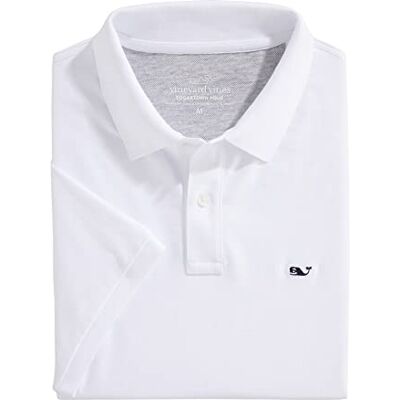Vineyard Vines Edgartown Pique piképikétröja, vit keps, medium, Vit mössa, M Vineyard Vines Edgartown Pique piképikétröja, vit keps, medium, Vit mössa, M