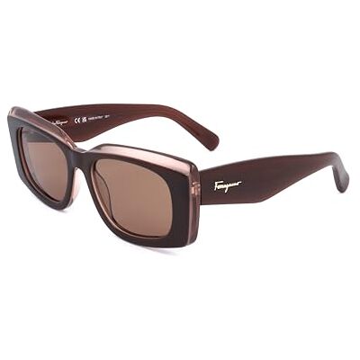 Salvatore Ferragamo FERRAGAMO SF1079S Glasögon, Brown/Nude, 54/18/140 för kvinnor, Brown/Nude, 54/18/140 Salvatore Ferragamo FERRAGAMO SF1079S Glasögon, Brown/Nude, 54/18/140 för kvinnor, Brown/Nude, 54/18/140