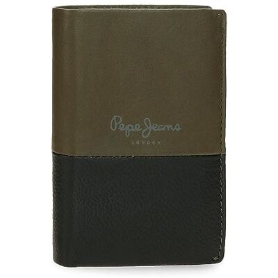 Pepe Jeans Dual Vertikal plånbok med grön plånbok 8,5x11,5x1 cms läder, Grön, Talla única, Vertikal plånbok med plånbok Pepe Jeans Dual Vertikal plånbok med grön plånbok 8,5x11,5x1 cms läder, Grön, Talla única, Vertikal plånbok med plånbok