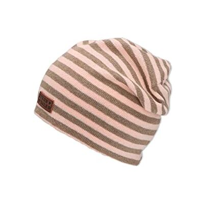 Sterntaler Unisex slouch randig beanie-mössa, ROSA, 47 Sterntaler Unisex slouch randig beanie-mössa, ROSA, 47