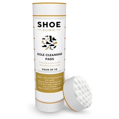 Shoe Clinic Unisex Sole Rengöringsdynor, Vit, S, Vitt, Small Shoe Clinic Unisex Sole Rengöringsdynor, Vit, S, Vitt, Small