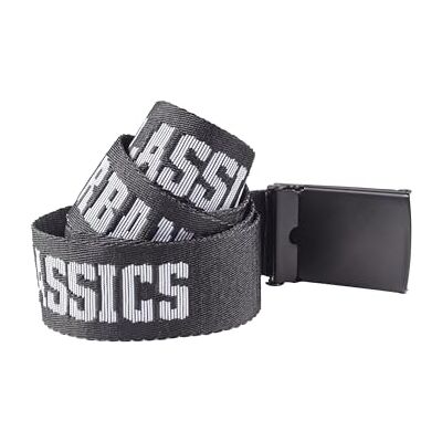 Urban Classics Jaquard logo bälte för män, Flerfärgad (Blk/Blk/Wht 00703), 120 Urban Classics Jaquard logo bälte för män, Flerfärgad (Blk/Blk/Wht 00703), 120