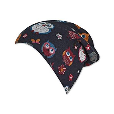 Sterntaler Baby flicka slouch-beanie ugglor mössa, marinblå, 51 cm Sterntaler Baby flicka slouch-beanie ugglor mössa, marinblå, 51 cm