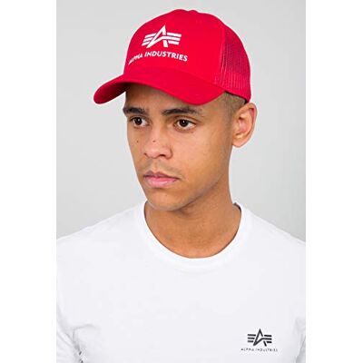 Alpha Industries Basic Truckerkeps för män Speed Red Alpha Industries Basic Truckerkeps för män Speed Red