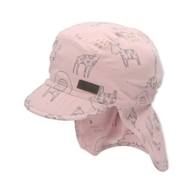 Sterntaler Flicka toppmössa med nackskydd zoo solhatt, ROSA, 47 Sterntaler Flicka toppmössa med nackskydd zoo solhatt, ROSA, 47