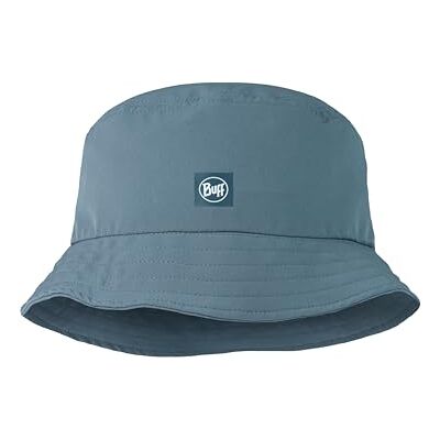 Buff ® Keps Adventure Bucket manlig kvinnlig vuxen justerbar, bekväm, skydd UPF50, vikbar, utomhus, utforska, äventyr, blå, L Buff ® Keps Adventure Bucket manlig kvinnlig vuxen justerbar, bekväm, skydd UPF50, vikbar, utomhus, utforska, äventyr, blå, L