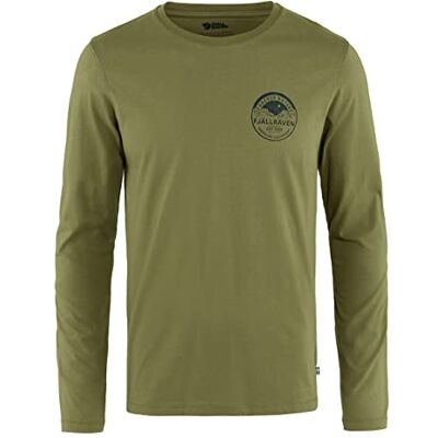 Fjällräven Herr Forever Nature Badge Ls M långärmad tröja, Caper Green, XS, Caper Green, XS Fjällräven Herr Forever Nature Badge Ls M långärmad tröja, Caper Green, XS, Caper Green, XS