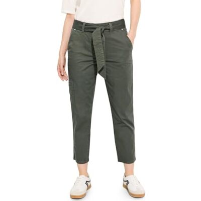 Cecil Papertouch byxor med bälte, Cool khaki, XL x 26L Cecil Papertouch byxor med bälte, Cool khaki, XL x 26L