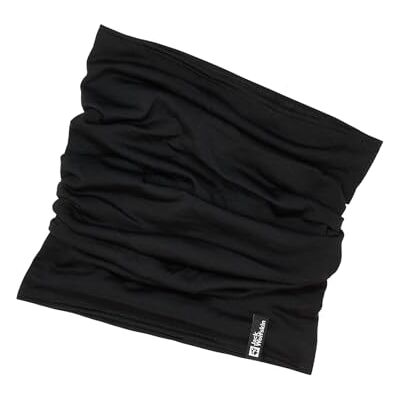 Jack Wolfskin Unisex Merino NECKGAITER vinterhalsduk, svart, standard, svart, En Storlek Jack Wolfskin Unisex Merino NECKGAITER vinterhalsduk, svart, standard, svart, En Storlek