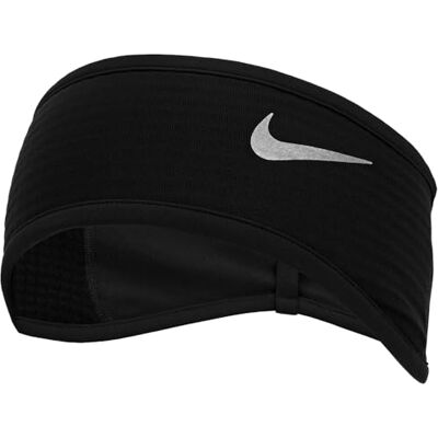 NIKE Therma-Fit Sphere Pannband för man, Black/Silver, One Size NIKE Therma-Fit Sphere Pannband för man, Black/Silver, One Size