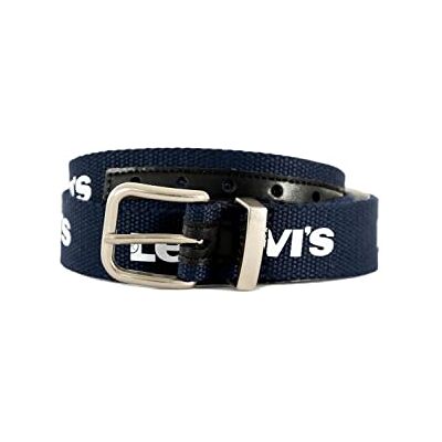 Levi's Unisex LAN Levis Webbing 9a6900 bälte, klänning blues, M Levi's Unisex LAN Levis Webbing 9a6900 bälte, klänning blues, M