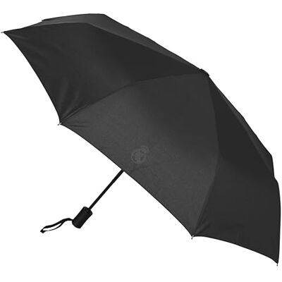 safta REAL MADRID Premium Automatiskt fällbart paraply, 8 paneler, metallstavar, bekväma och mångsidiga, kvalitet och styrka, 33–62 cm, material polyester, svart, M, Avslappnad safta REAL MADRID Premium Automatiskt fällbart paraply, 8 paneler, metallstavar, bekväma och mångsidiga, kvalitet och styrka, 33–62 cm, material polyester, svart, M, Avslappnad