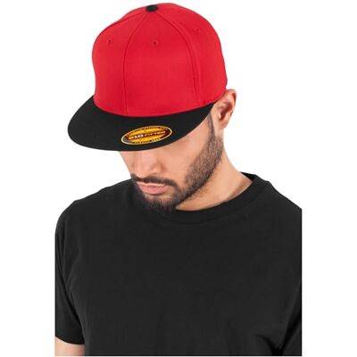 Flexfit Unisex mössor, Röd/blk, S/M Flexfit Unisex mössor, Röd/blk, S/M