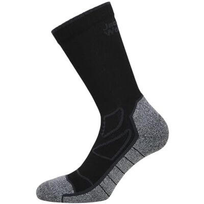 Jack Wolfskin VOJO SOCK CL C, unisex vandringsstrumpor, svart, Jack Wolfskin VOJO SOCK CL C, unisex vandringsstrumpor, svart,