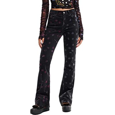 Desigual Casual Byxor för kvinnor, svart, 34 SE Desigual Casual Byxor för kvinnor, svart, 34 SE