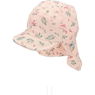 Sterntaler skärmmössa för flickor med nackskydd Fleuro solhatt, ROSA, 45 Sterntaler skärmmössa för flickor med nackskydd Fleuro solhatt, ROSA, 45