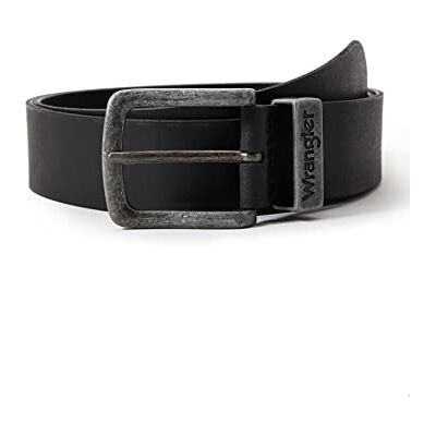 Wrangler herr Metal Loop svart bälte, svart, 100 Wrangler herr Metal Loop svart bälte, svart, 100