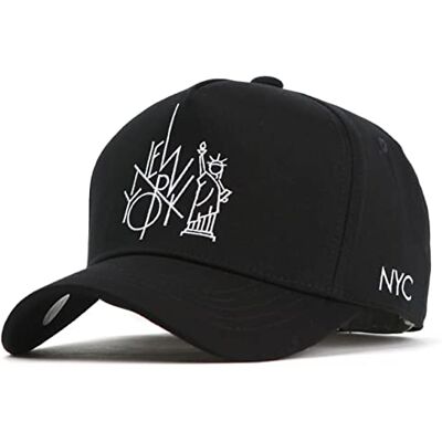 Flipper NYC New York City Broidered Baseball Cap – Premium Cotton Adjustable Trucker Hat för män och kvinnor, Frihet, M-L Flipper NYC New York City Broidered Baseball Cap – Premium Cotton Adjustable Trucker Hat för män och kvinnor, Frihet, M-L
