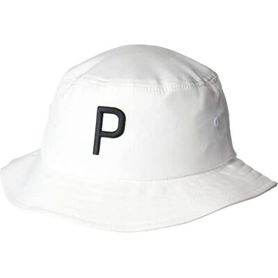PUMA Golf herr hink P hatt hatt, vit lyser, liten, Vitt ljus, S PUMA Golf herr hink P hatt hatt, vit lyser, liten, Vitt ljus, S