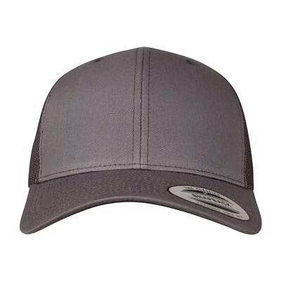 Flexfit Unisex Retro Trucker 6606 Basebollkeps, Mörkgrå, 3XS-XXS Flexfit Unisex Retro Trucker 6606 Basebollkeps, Mörkgrå, 3XS-XXS