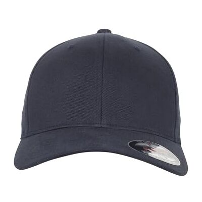 Flexfit Unisex borstad twill keps, marinblå, S-M Flexfit Unisex borstad twill keps, marinblå, S-M