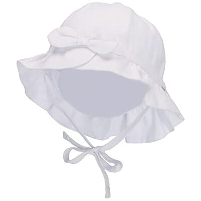 Sterntaler Unisex barnhatt linne barnhatt, vit, normal, Vit Sterntaler Unisex barnhatt linne barnhatt, vit, normal, Vit