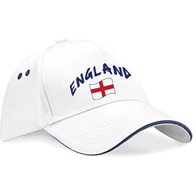Supportershop Keps England, Vitt och blått, One size Supportershop Keps England, Vitt och blått, One size