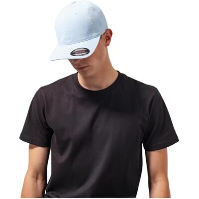 Flexfit Herrmössa med flexibel passform tvättad bomull pappa hatt för män, finns i många olika färger, storlekar S–M till L-XL, Ljusblå, S-M Flexfit Herrmössa med flexibel passform tvättad bomull pappa hatt för män, finns i många olika färger, storlekar S–M till L-XL, Ljusblå, S-M