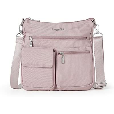Baggallini womens Modern Everywhere Slim Crossbody, Blush Shimmer, One Size US Baggallini womens Modern Everywhere Slim Crossbody, Blush Shimmer, One Size US