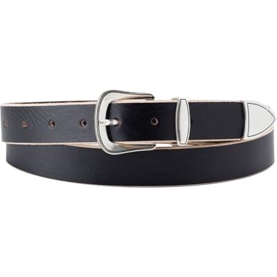 Levi's Herr Western Belt, vanlig svart, 80, Vanlig svart, 80 Levi's Herr Western Belt, vanlig svart, 80, Vanlig svart, 80