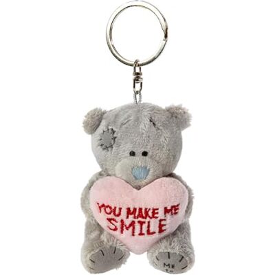 Me To You Bear Me To You Tatty Teddy 'You Make Me Smile' nyckelring i plysch – officiell alla hjärtans dagskollektion, Röd, En storlek Me To You Bear Me To You Tatty Teddy 'You Make Me Smile' nyckelring i plysch – officiell alla hjärtans dagskollektion, Röd, En storlek