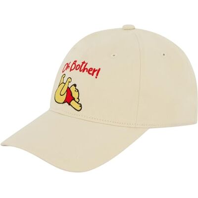 Concept One Disney Nalle Puh pappa-hatt, justerbar basebollkeps i bomull med böjt brätte, Khaki, one size Concept One Disney Nalle Puh pappa-hatt, justerbar basebollkeps i bomull med böjt brätte, Khaki, one size