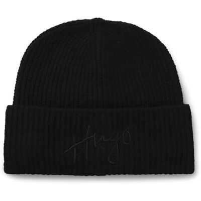 HUGO Socialy_Hat, dammössa, svart, svart HUGO Socialy_Hat, dammössa, svart, svart